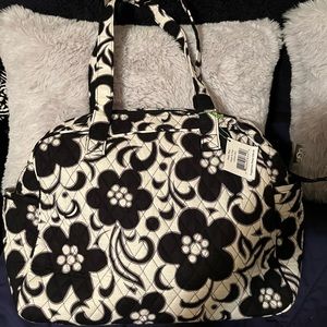 Vera Bradley retired print black and white baby bag